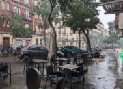 Shocking photos of DANA in Madrid: a powerful storm laden with hail falls on the center