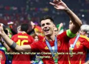 Morata joked with the celebration: “to be with your back to Ceballos”