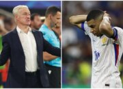 France Deschamps and Mbappe very touched