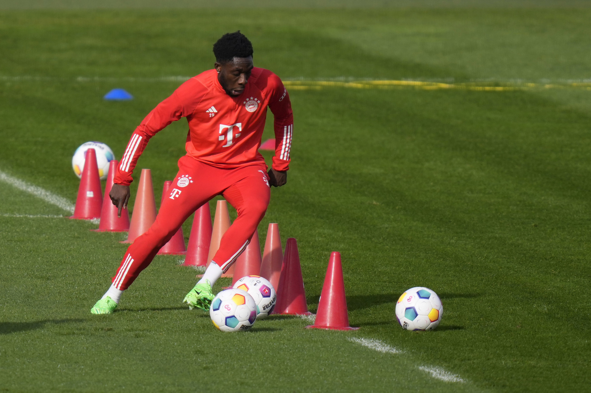 Davis, during a training session with Bayern Munich