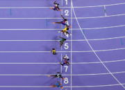 Why doesn’t Thompson win the 100-meter final if his foot crosses the line before Noah Lyles?