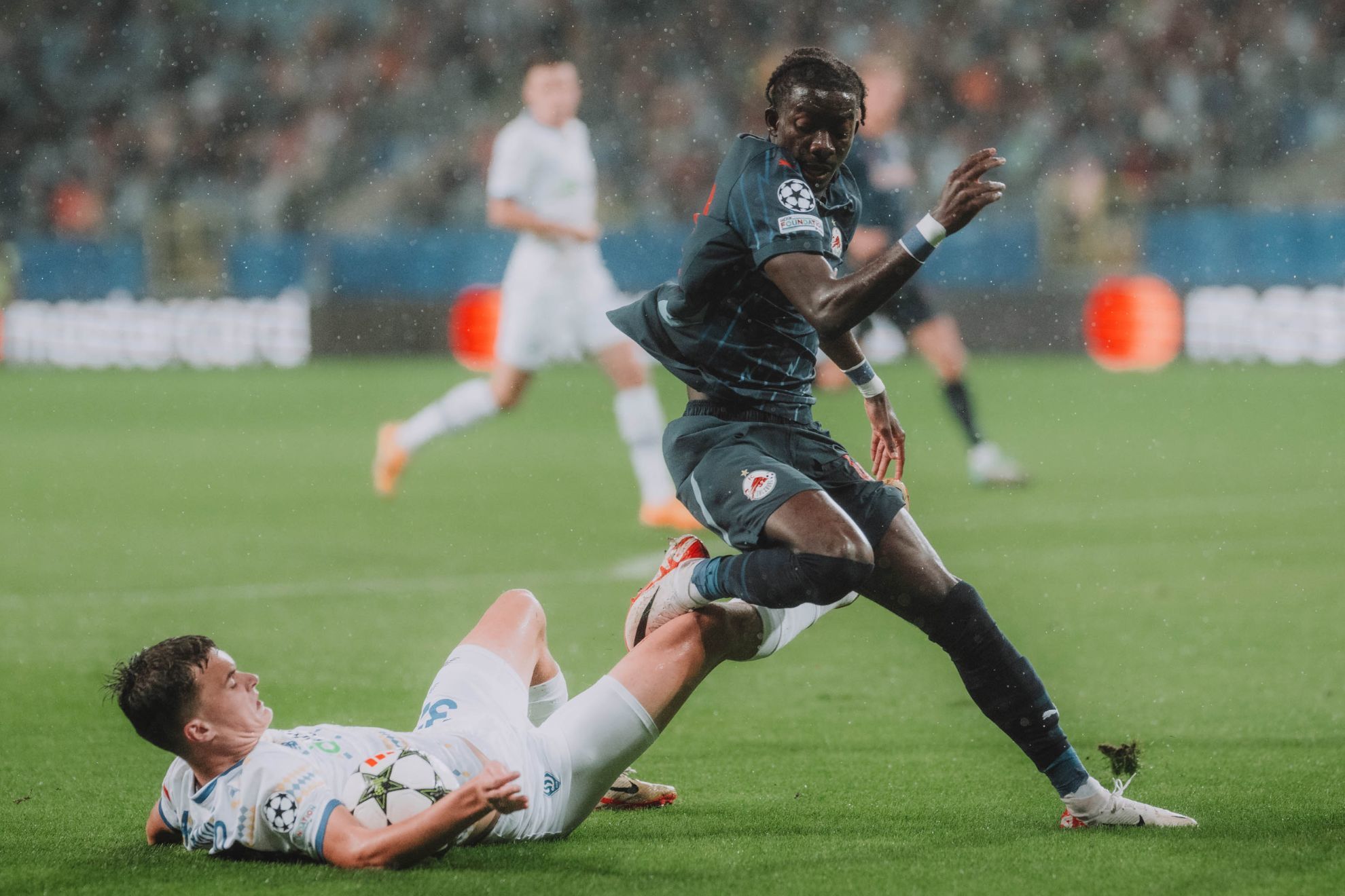 Musa Yu, during the match against Dynamo Kiev