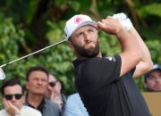 Jon Rahm reacts on time at Sotogrande