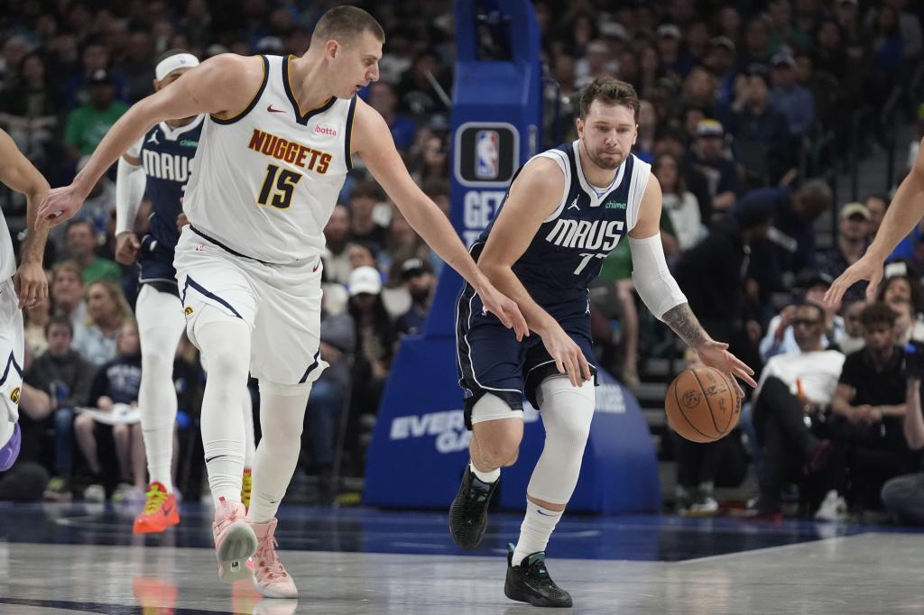 Jokic and Doncic, in Nuggets-Mavericks.