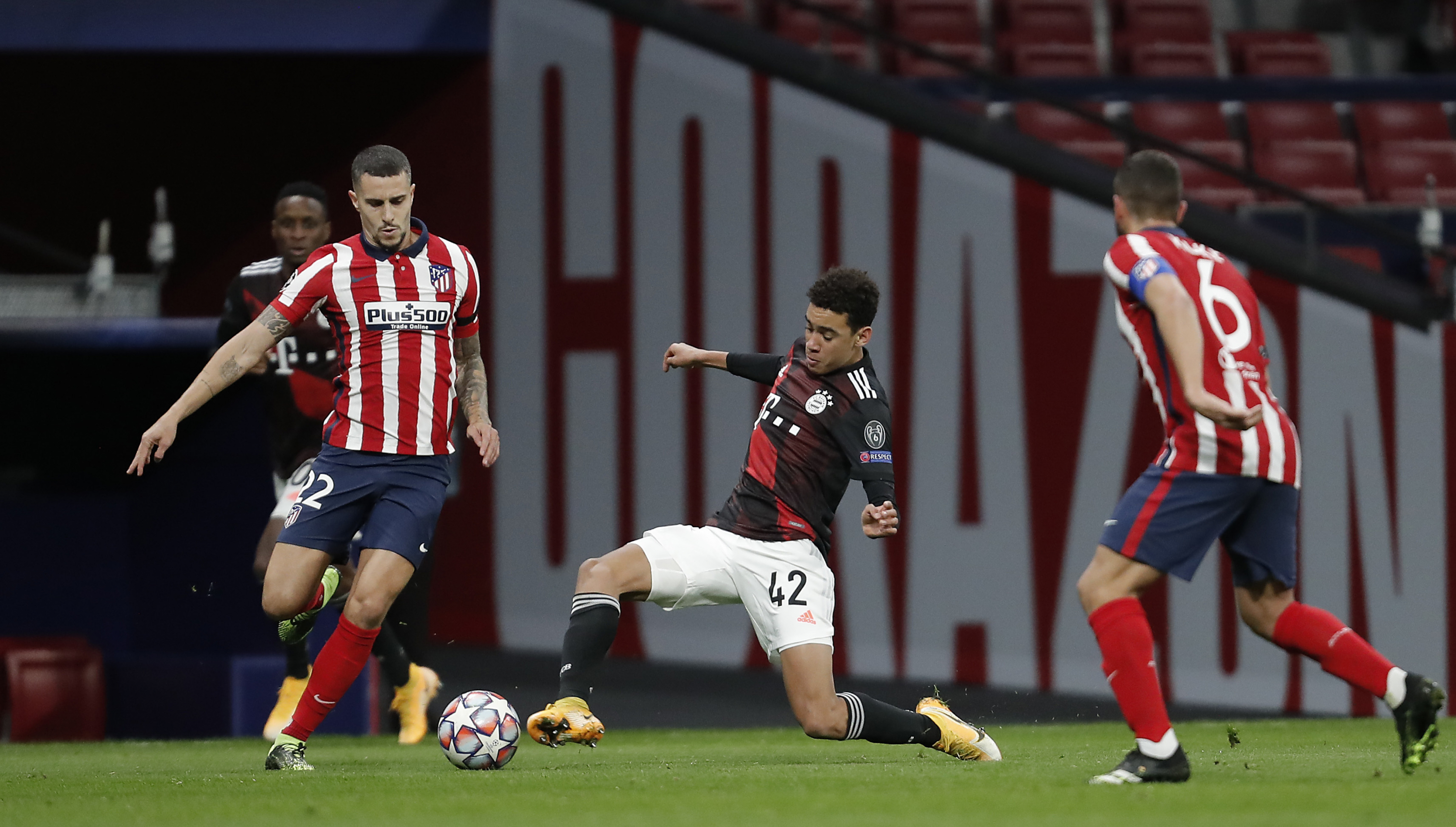 Musiala, during a Champions League match against Atletico de Marid