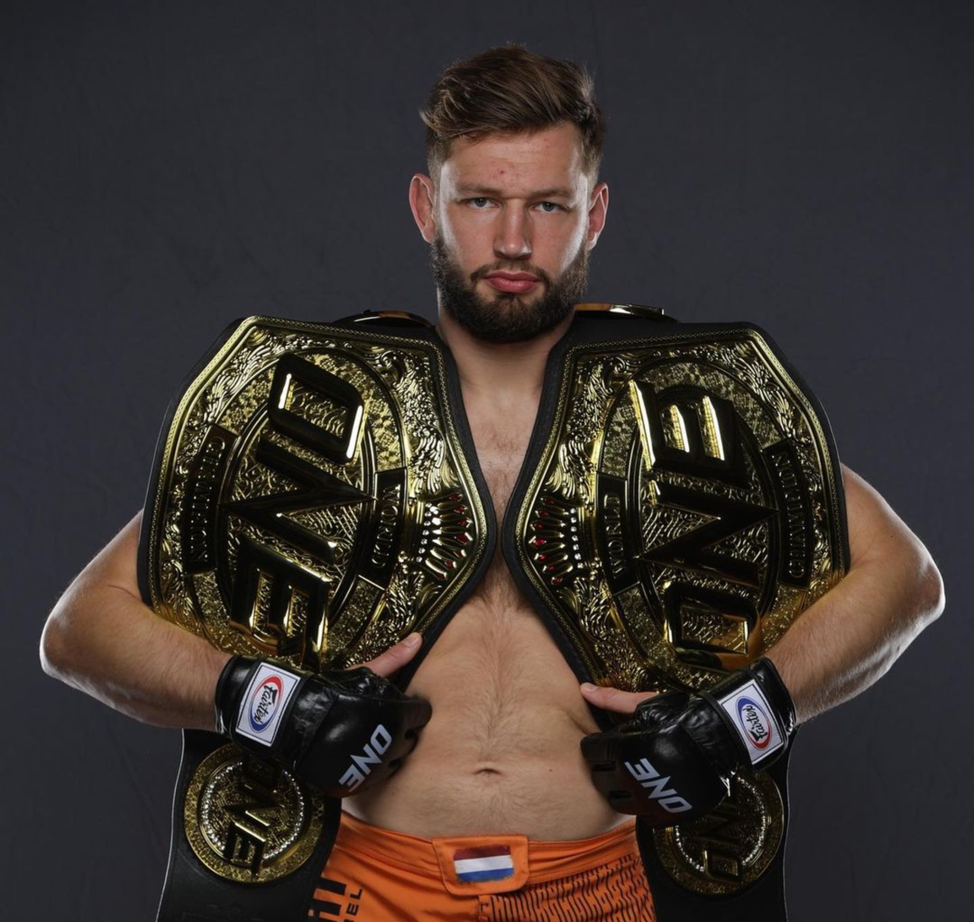 Rainier de Ridder with two titles in ONE Championship.