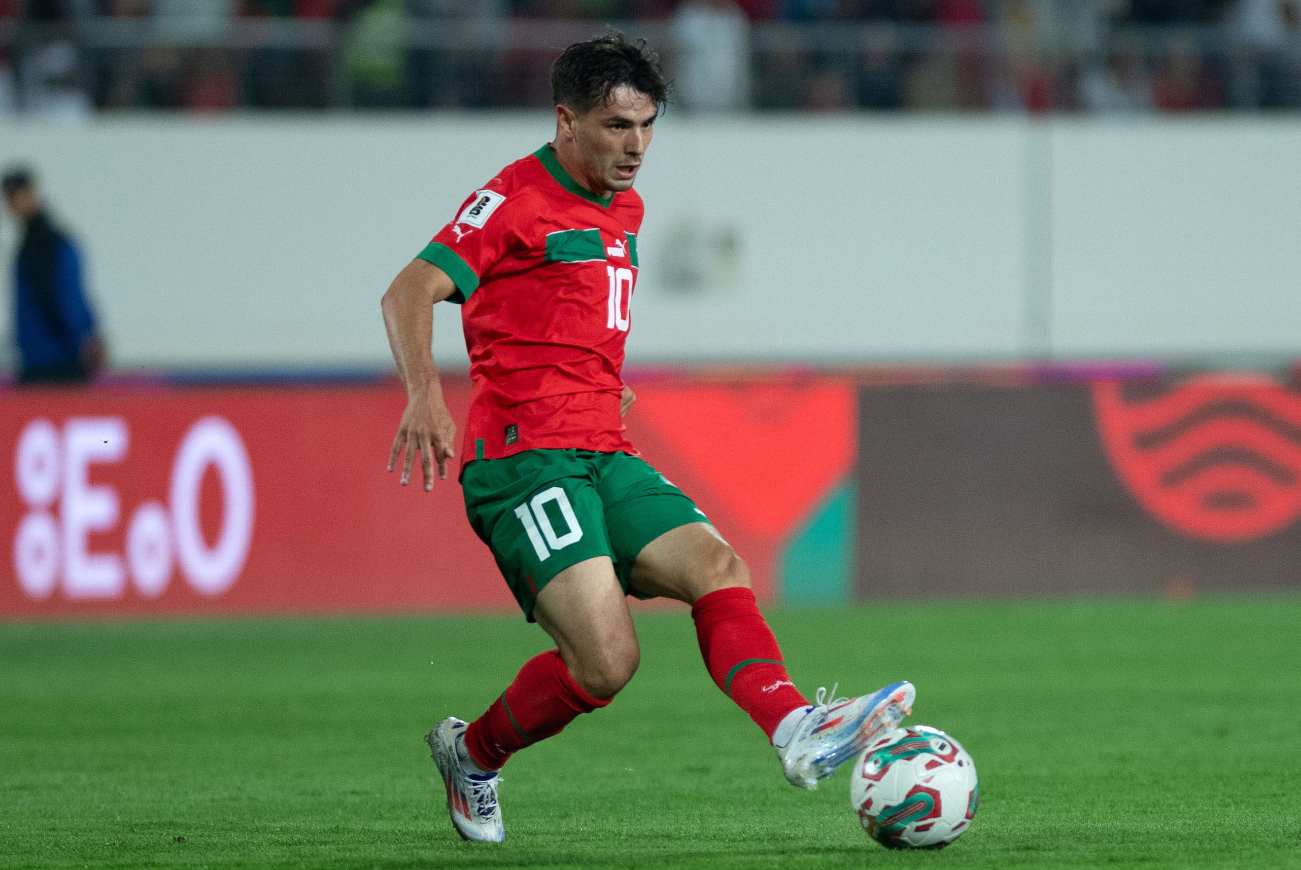 Ibrahim is playing a match with Morocco.