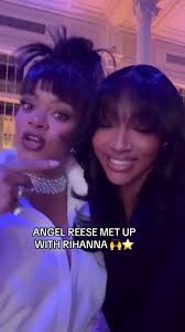 Rihanna and Angel Reyes at the Fenna awards for achievement