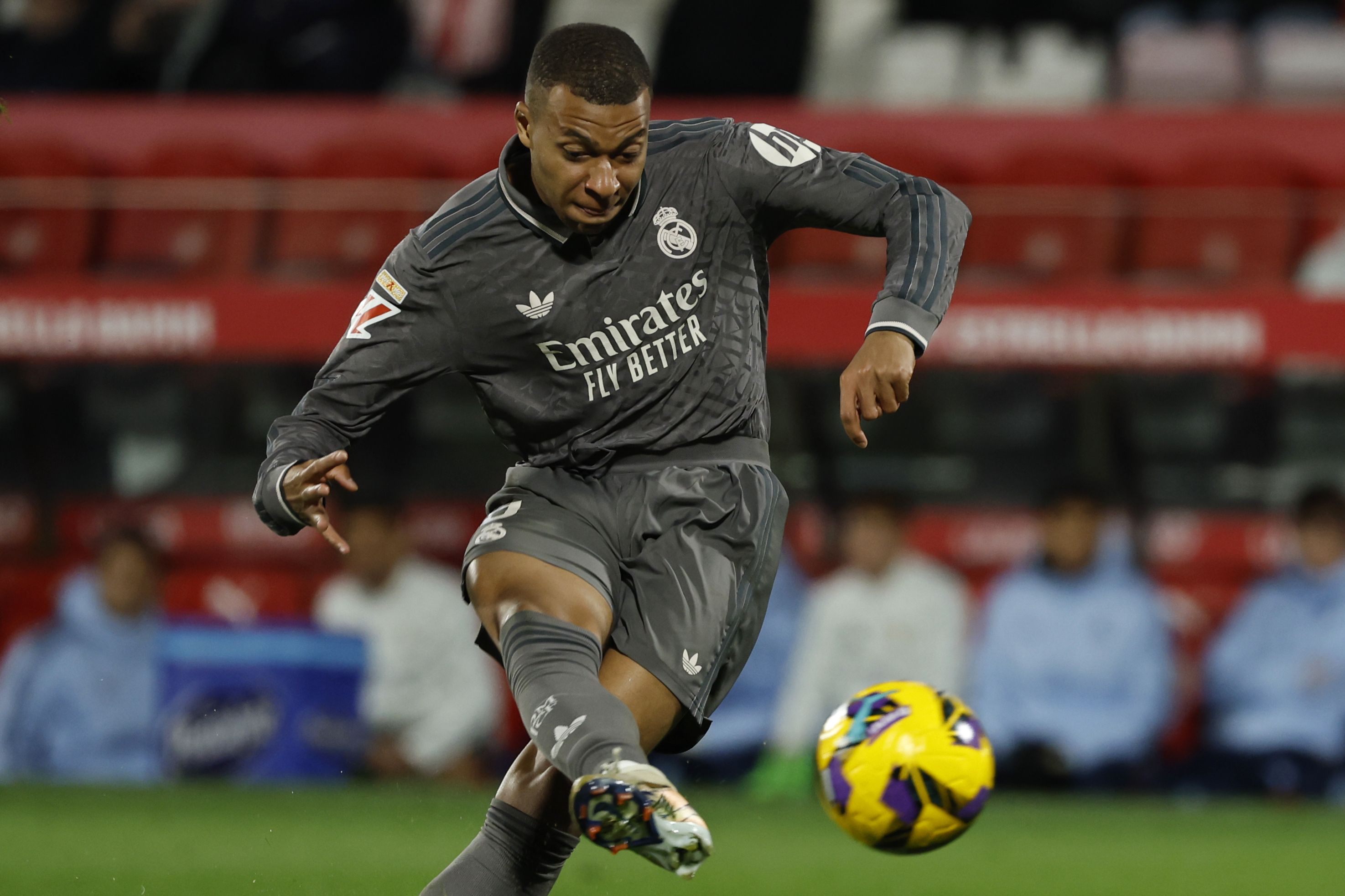 Mbappe during the match against Girona